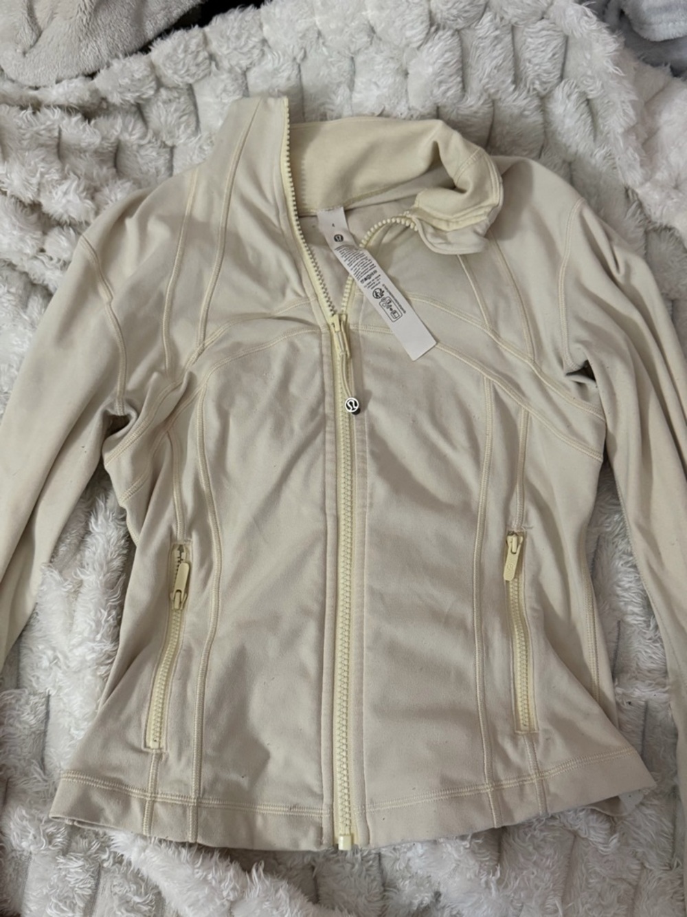 lululemon athletica butter yellow cropped Jacket